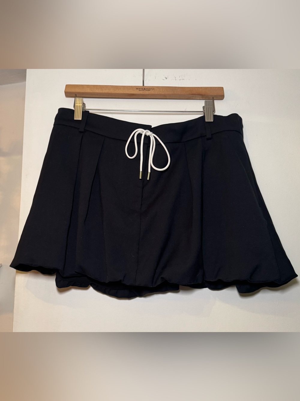 Abercrombie & fitch Black Drawstring bubble skirt